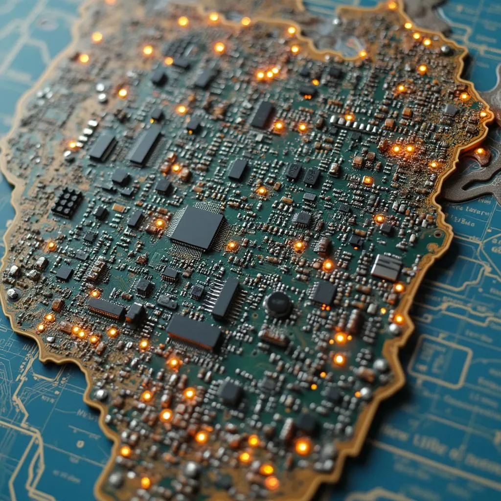 Mapa digital de Uruguay